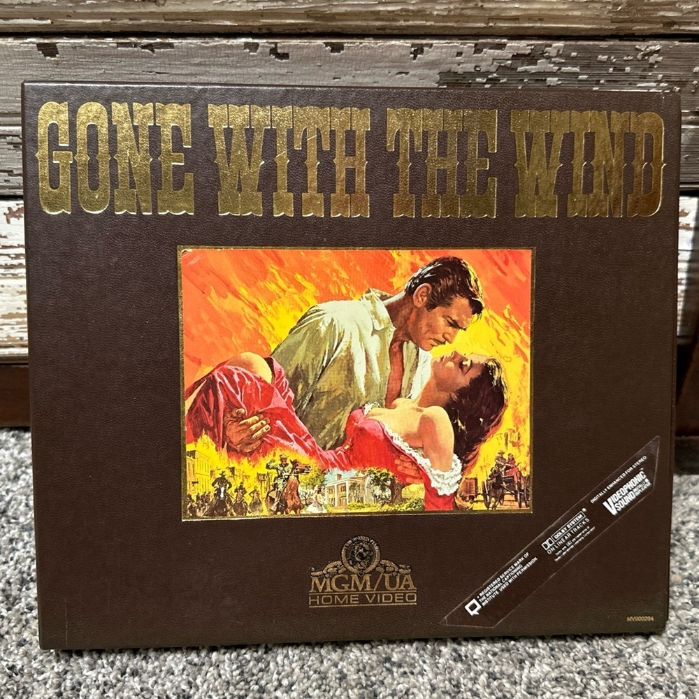 Dual VHS & Case Gone with the Wind MGM/UA Home Video
